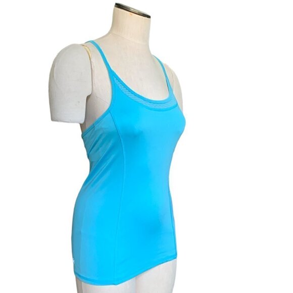 Kyodan Athletic Activewear Gym Yoga Tank Top Bra Shelf Turquoise XS Blue 60N - Picture 3 of 10
